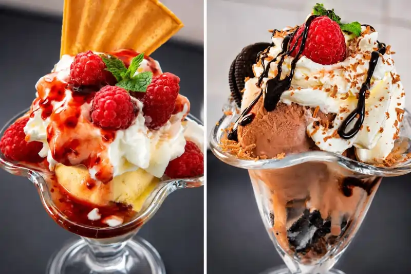 desery lodowe Lody i napoje