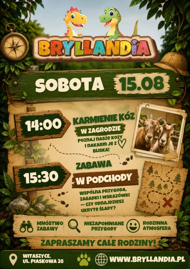 Plakat wydarzenia: Tropem Przygody – Podchody w Bryllandii!